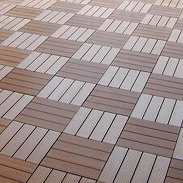 12" X 12"Square PVC Patio Tiles Snapping Installation Outdoor Flooring Tiles