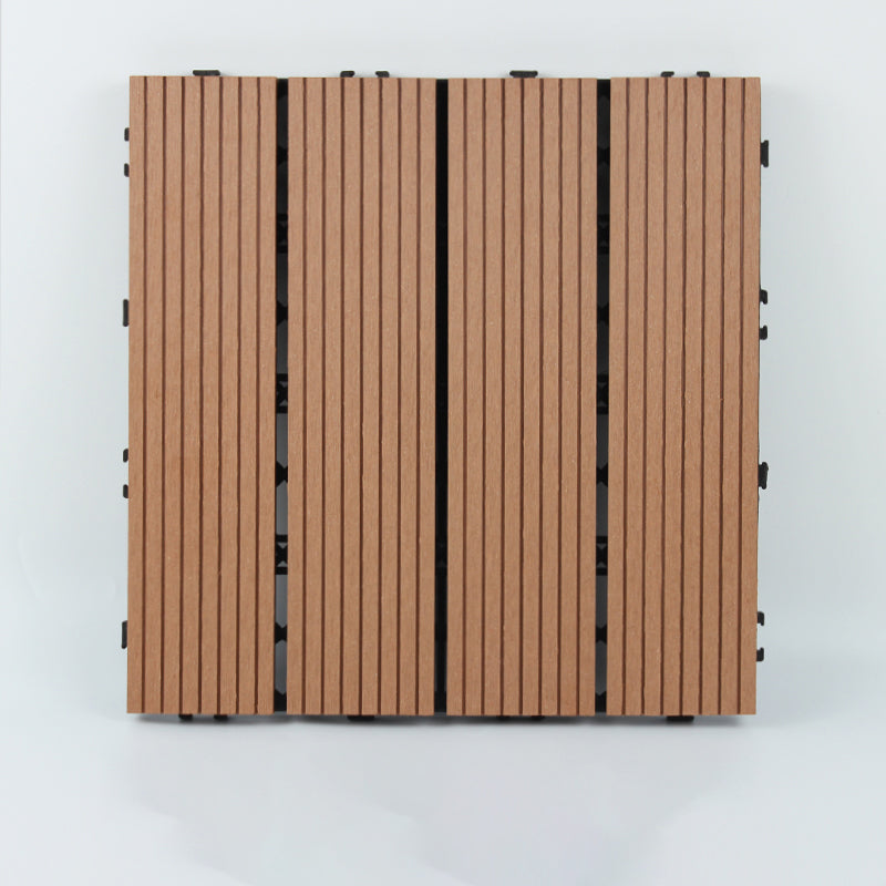 12" X 12"Square PVC Patio Tiles Snapping Installation Outdoor Flooring Tiles