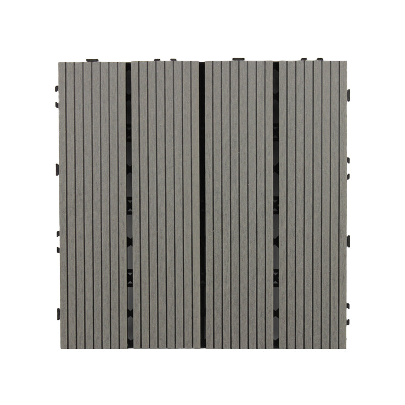 12" X 12"Square PVC Patio Tiles Snapping Installation Outdoor Flooring Tiles