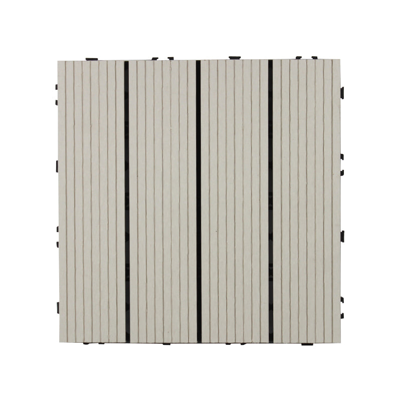 12" X 12"Square PVC Patio Tiles Snapping Installation Outdoor Flooring Tiles