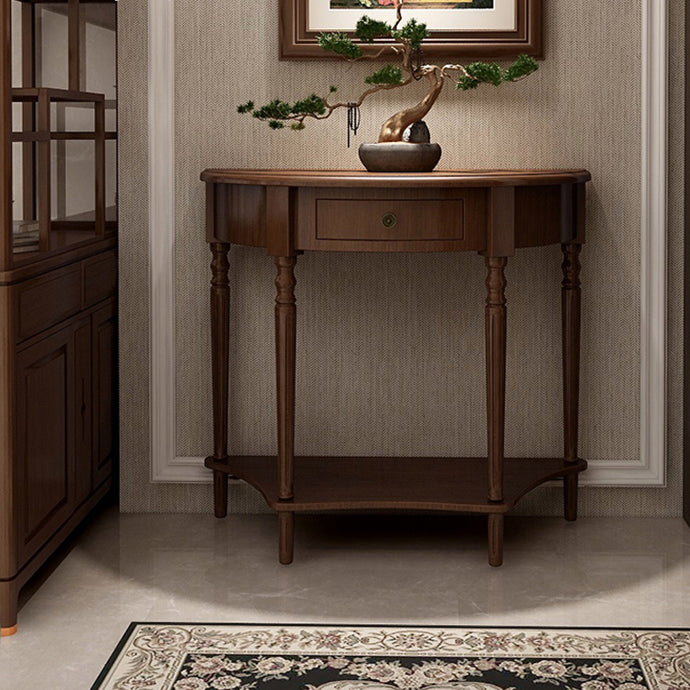 Mid-Century Modern Console Table Wooden Accent Table for Hall