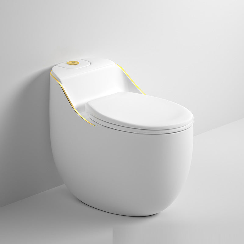 Contemporary Floor Mounted Flush Toilet Seat Included Urine Toilet for Bathroom