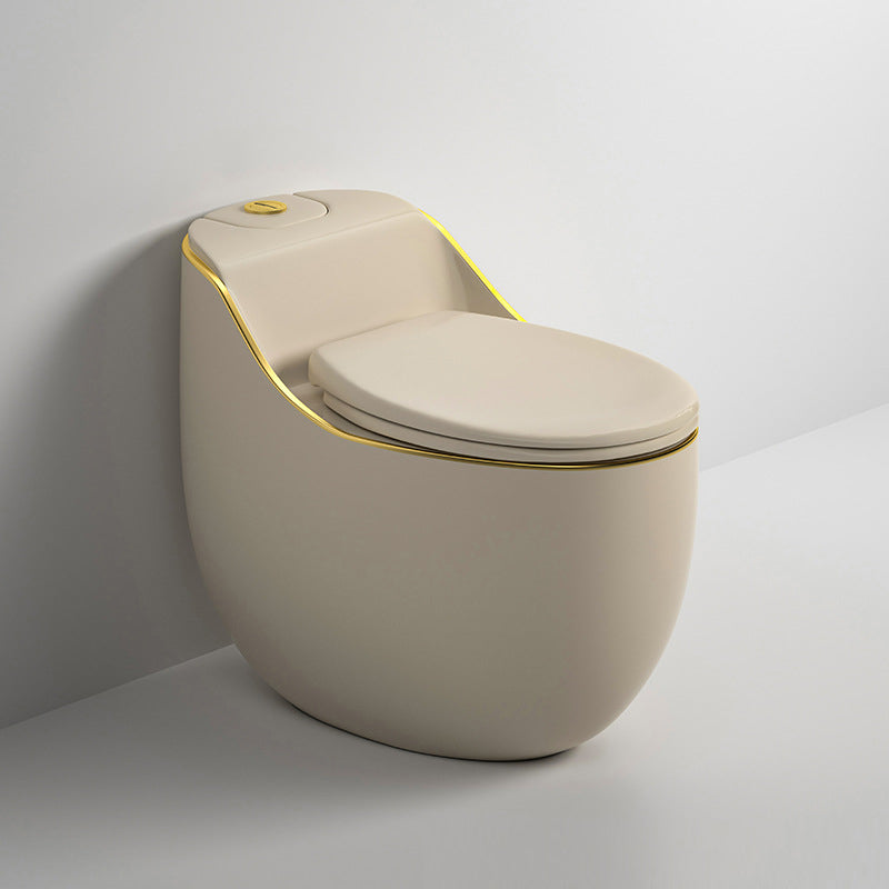 Contemporary Floor Mounted Flush Toilet Seat Included Urine Toilet for Bathroom