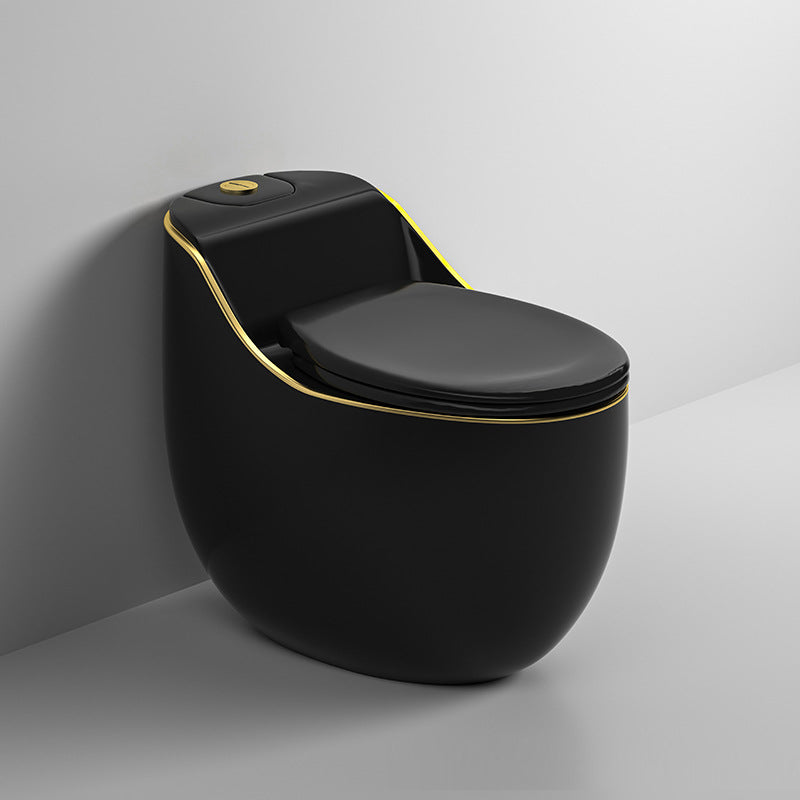 Contemporary Floor Mounted Flush Toilet Seat Included Urine Toilet for Bathroom