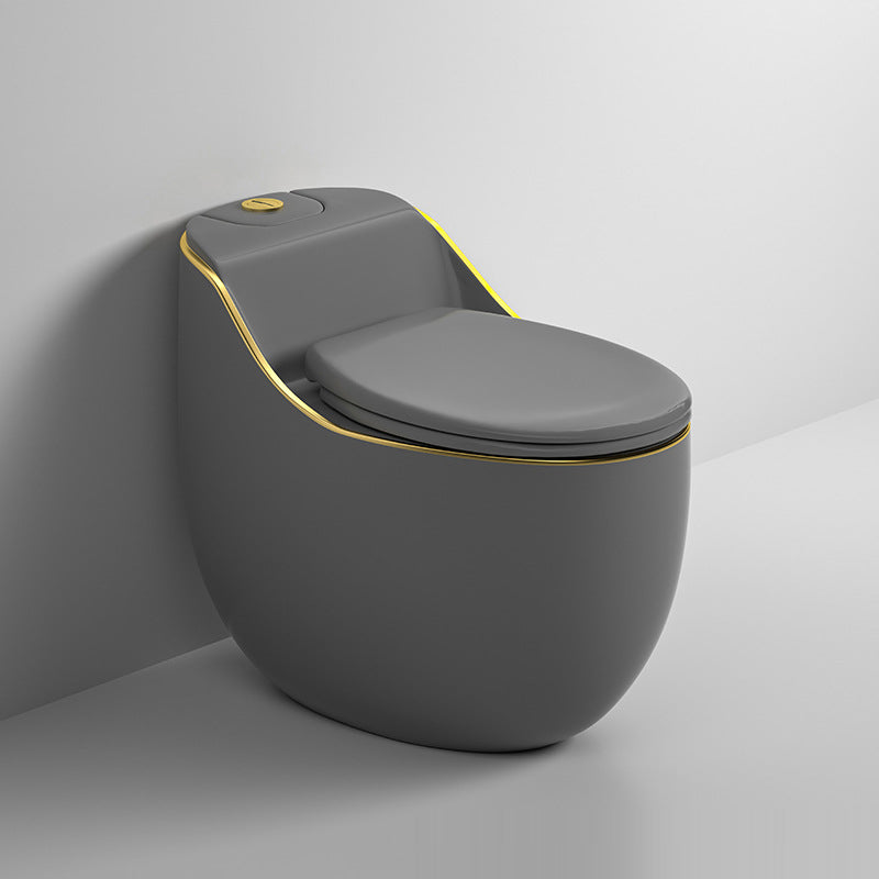 Contemporary Floor Mounted Flush Toilet Seat Included Urine Toilet for Bathroom