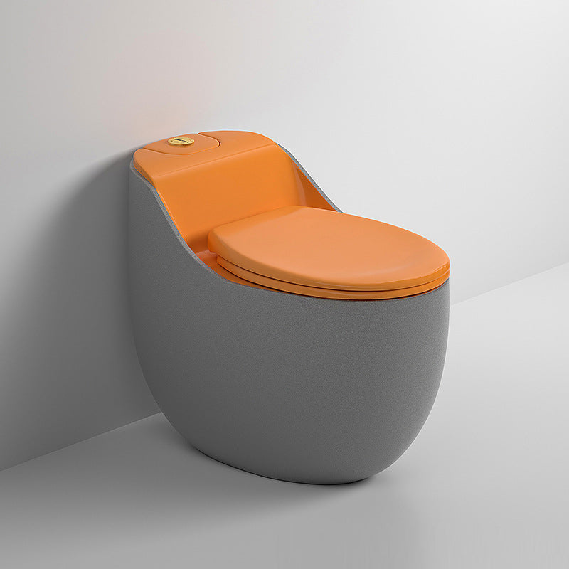 Contemporary Floor Mounted Flush Toilet Seat Included Urine Toilet for Bathroom