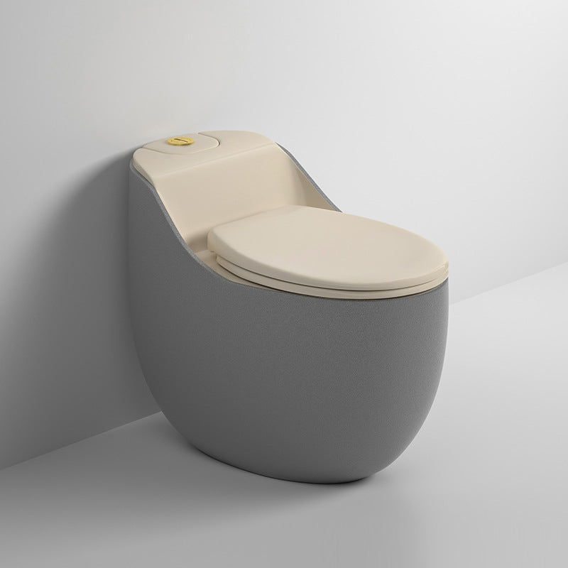 Contemporary Floor Mounted Flush Toilet Seat Included Urine Toilet for Bathroom