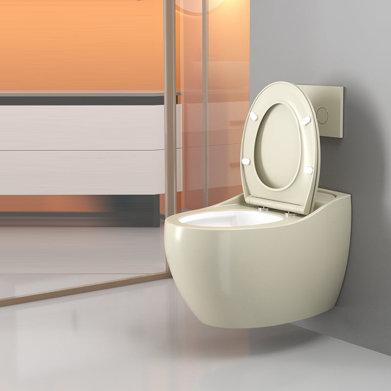 Modern Ceramic Flush Toilet Wall Hung Toilet Bowl for Washroom