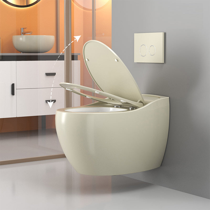 Modern Ceramic Flush Toilet Wall Hung Toilet Bowl for Washroom