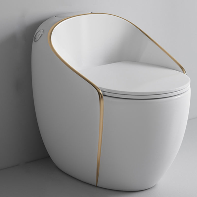 Modern Ceramic Flush Toilet One Piece Toilet Bowl for Washroom