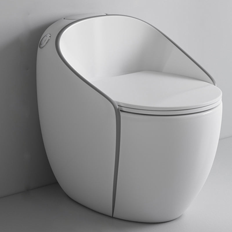 Modern Ceramic Flush Toilet One Piece Toilet Bowl for Washroom