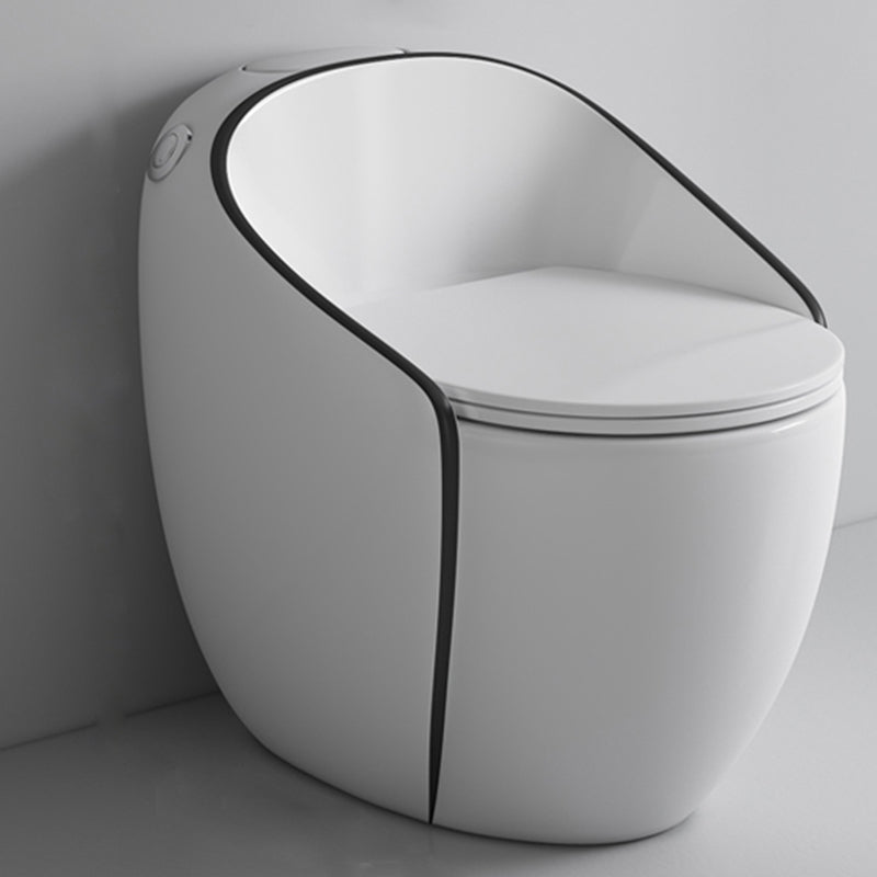 Modern Ceramic Flush Toilet One Piece Toilet Bowl for Washroom