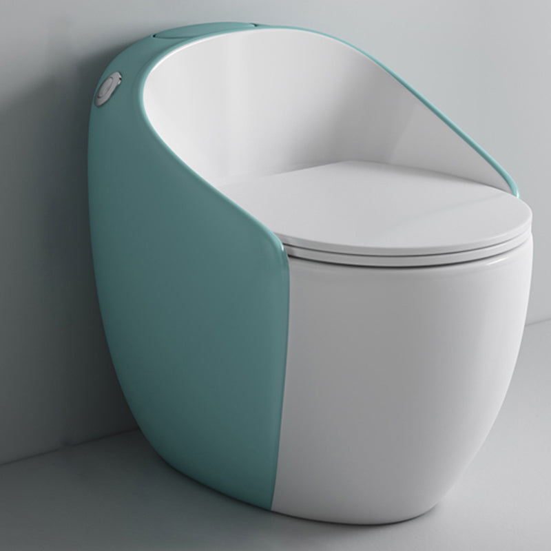 Modern Ceramic Flush Toilet One Piece Toilet Bowl for Washroom