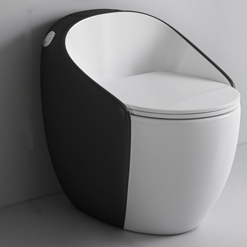 Modern Ceramic Flush Toilet One Piece Toilet Bowl for Washroom