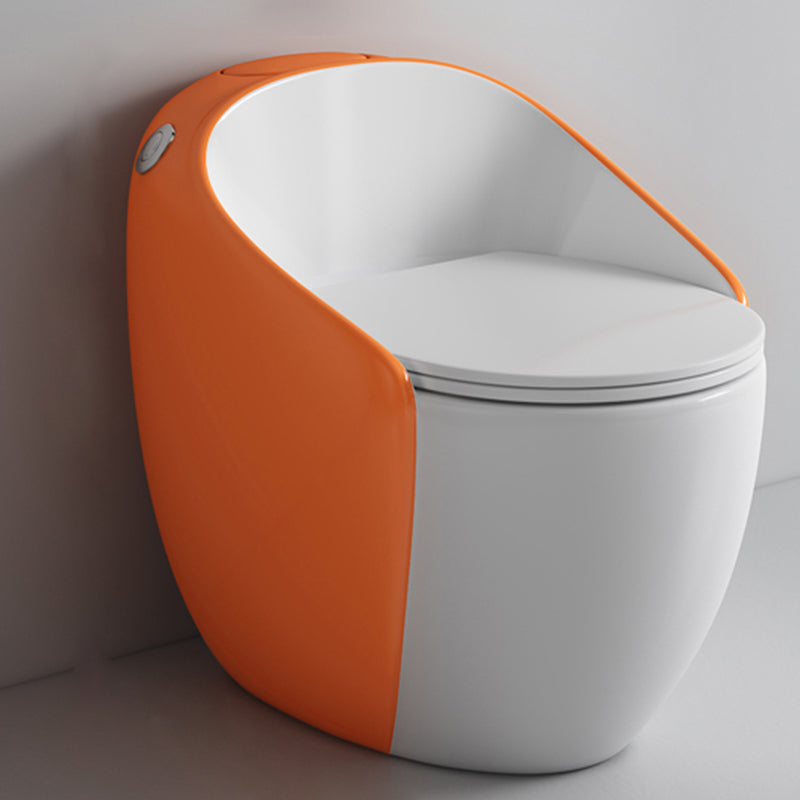 Modern Ceramic Flush Toilet One Piece Toilet Bowl for Washroom