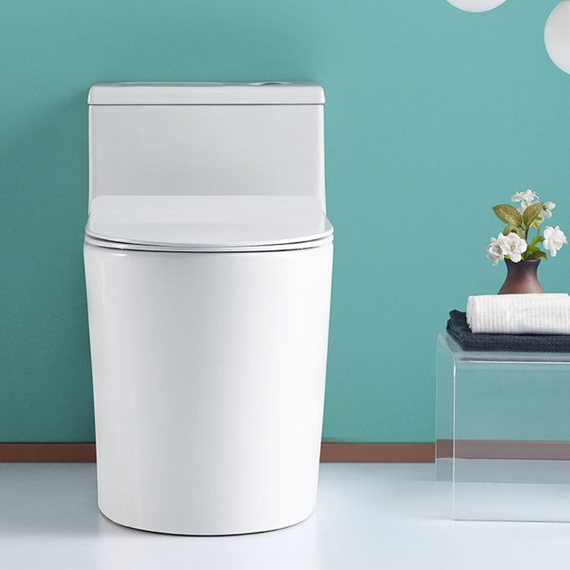 Traditional Ceramic Flush Toilet One Piece Toilet Bowl for Bathroom