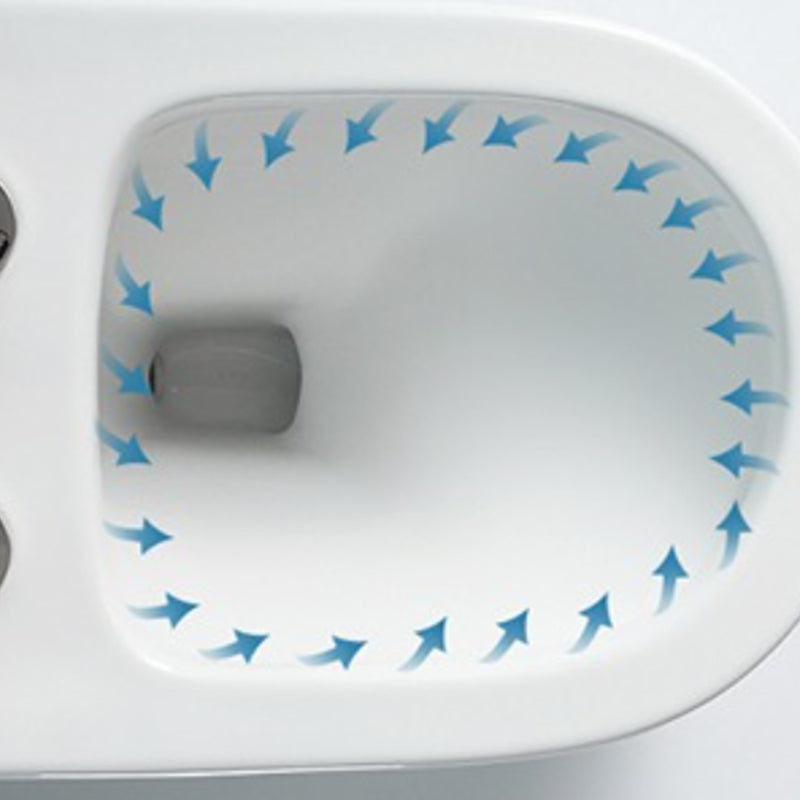 Traditional Ceramic Flush Toilet One Piece Toilet Bowl for Bathroom