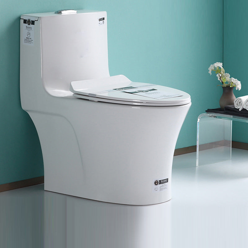 Traditional Ceramic Flush Toilet One Piece Toilet Bowl for Bathroom