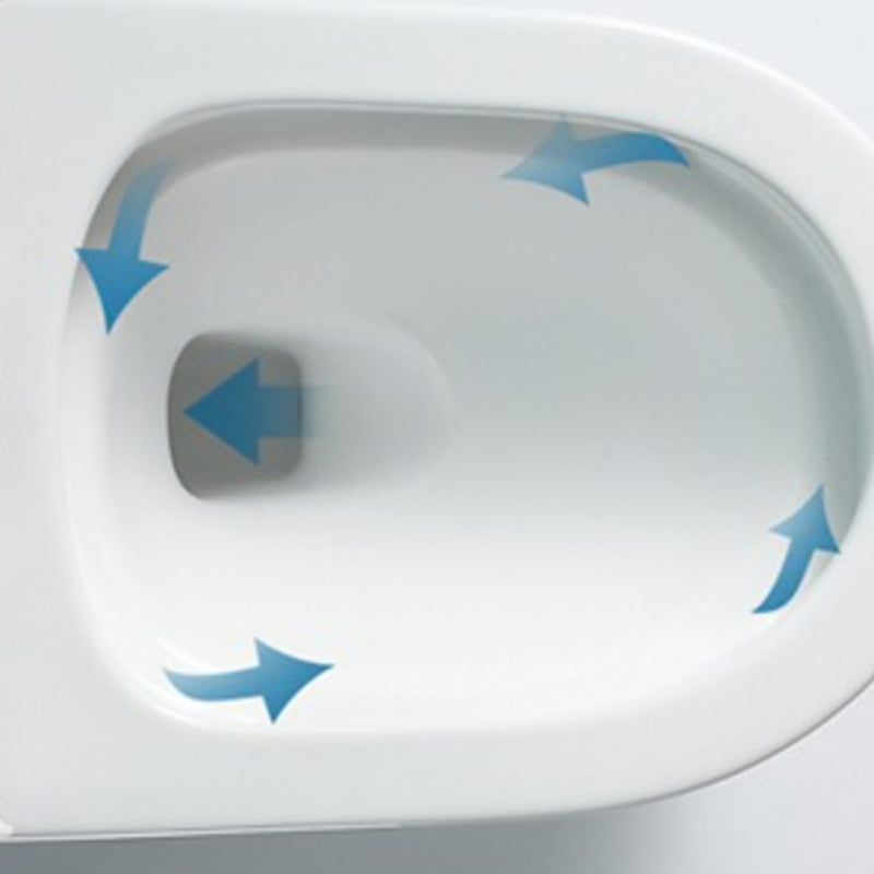 Traditional Ceramic Flush Toilet One Piece Toilet Bowl for Bathroom