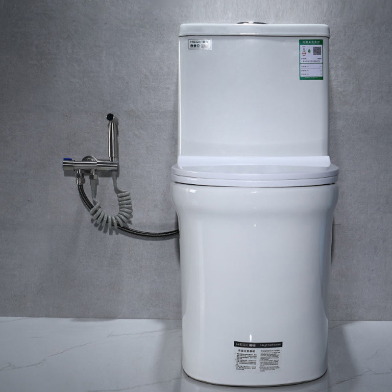 Modern Floor Mount Flush Toilet 1-Piece Urine Toilet with Seat for Washroom