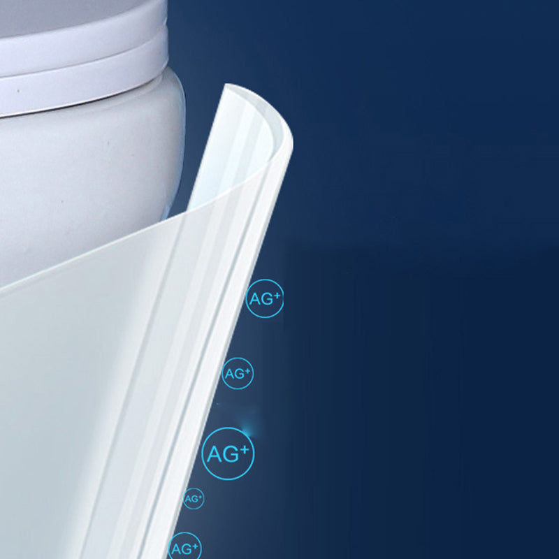 Modern Floor Mount Flush Toilet 1-Piece Urine Toilet with Seat for Washroom