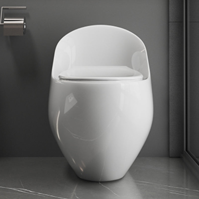 Contemporary Floor Mount Flush Toilet Siphon Jet Toilet Bowl for Washroom