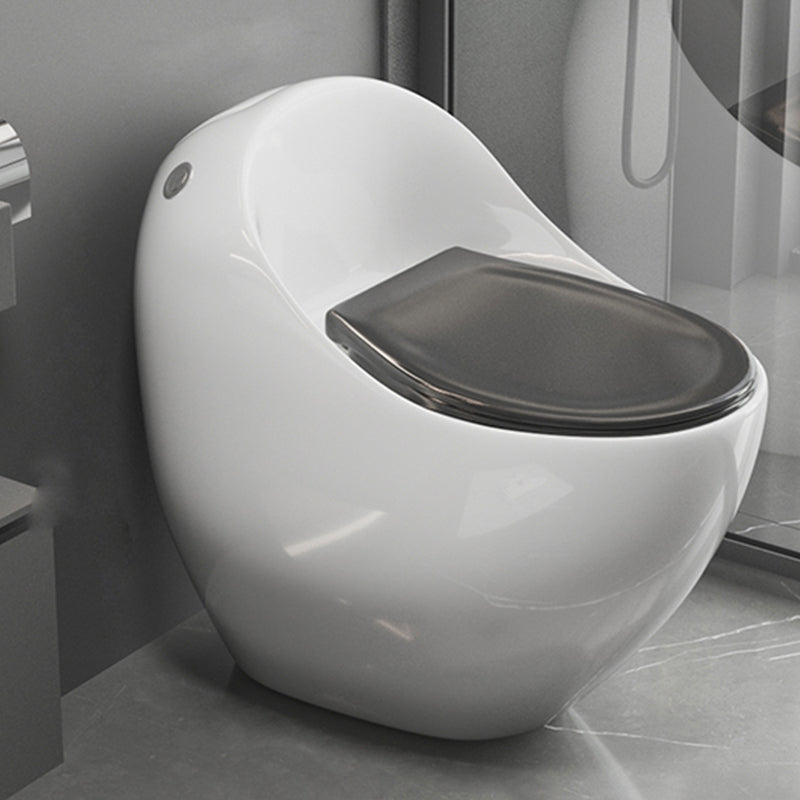 Contemporary Floor Mount Flush Toilet Siphon Jet Toilet Bowl for Washroom