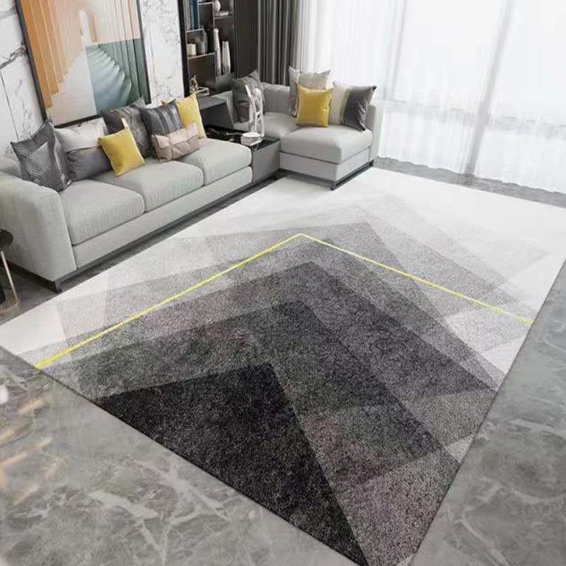 Luxury Graphic Carpet Green Polyester Carpet Stain Resistant Carpet for Drawing Room