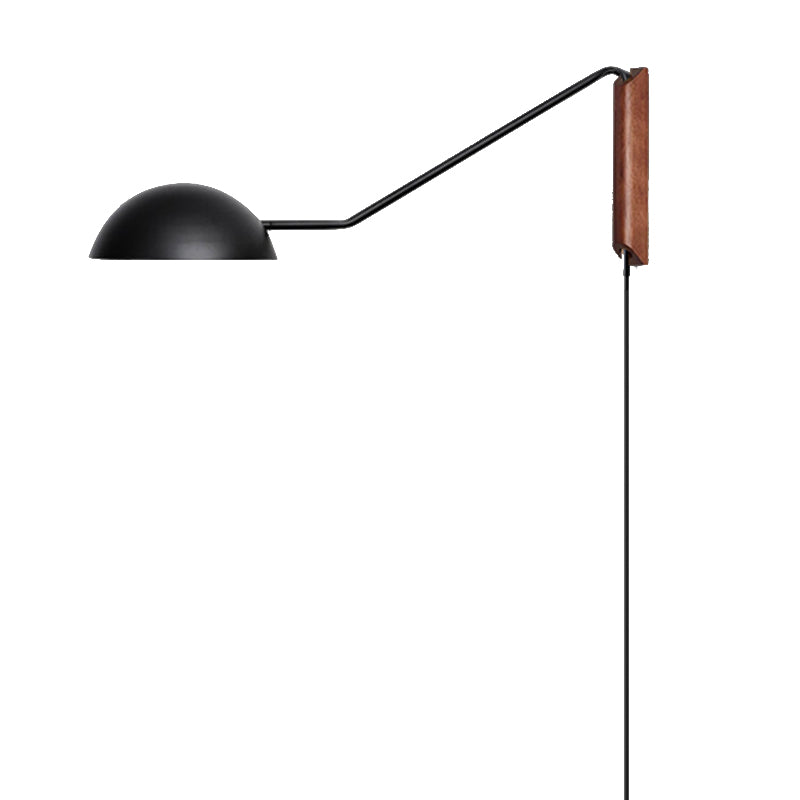 Metal Wall Lamp Industrial Style 1-light Shape Wall Mounted Lighting for Bedroom