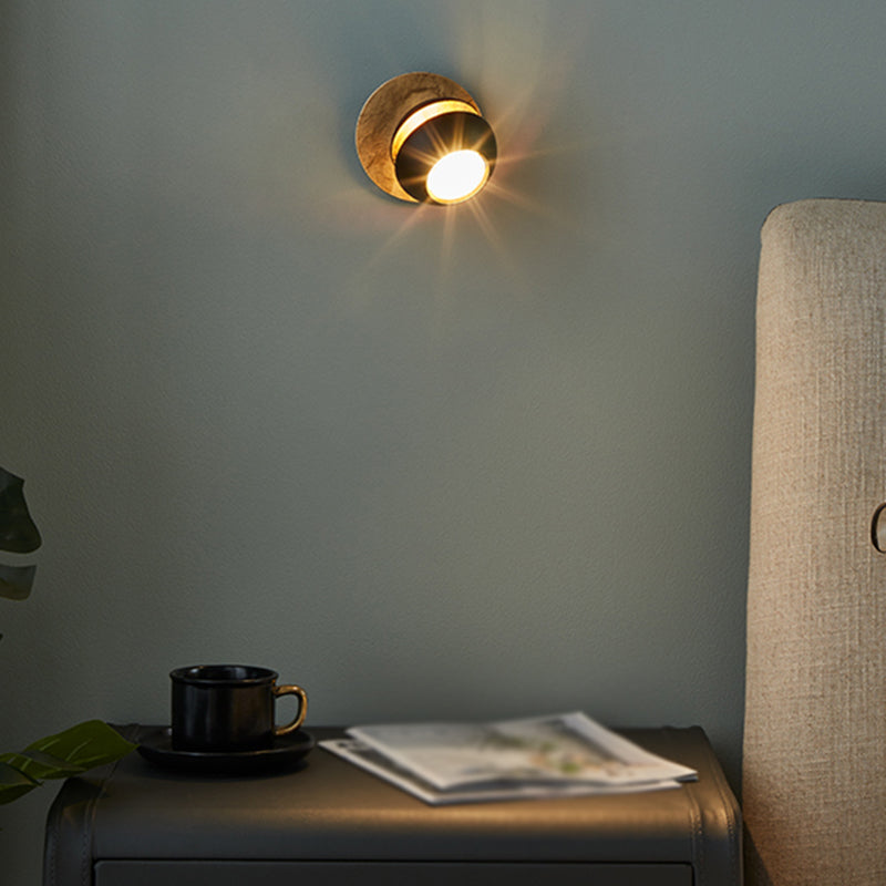 1-Light Wall Light Fixtures Modern Metal Shade Wall Mounted Lighting for Bedroom