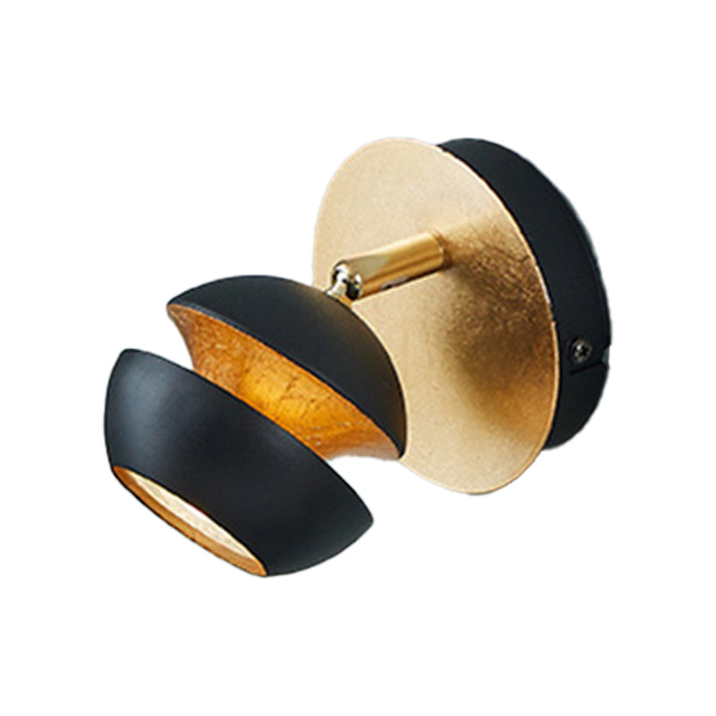 1-Light Wall Light Fixtures Modern Metal Shade Wall Mounted Lighting for Bedroom