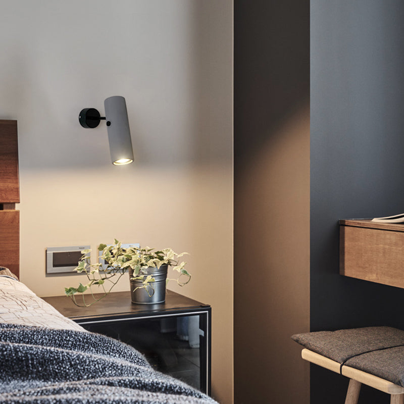 1-Light Wall Lamp Modern Concrete Shade Wall Mounted Lighting for Bedroom