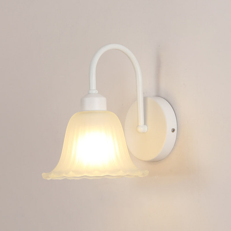 Nordic Style Iron Vanity Light White Geometry Shape Vanity Lamp for Shower Room