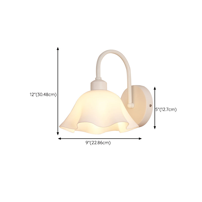 Nordic Style Iron Vanity Light White Geometry Shape Vanity Lamp for Shower Room