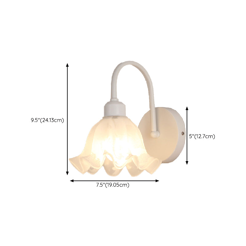 Nordic Style Iron Vanity Light White Geometry Shape Vanity Lamp for Shower Room