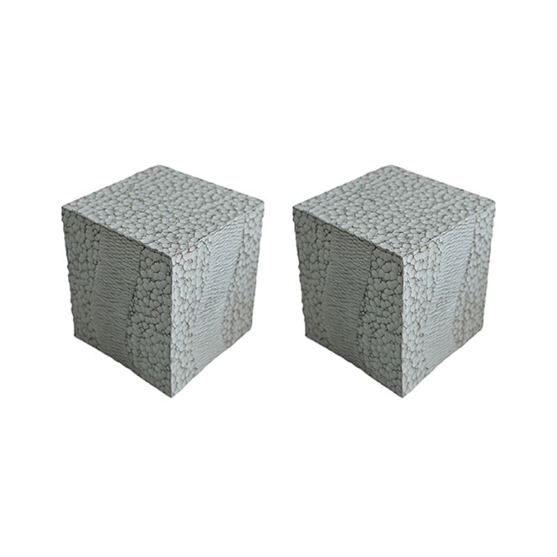 14" Wide Contemporary Corner Table Square Wood Accent Side Table