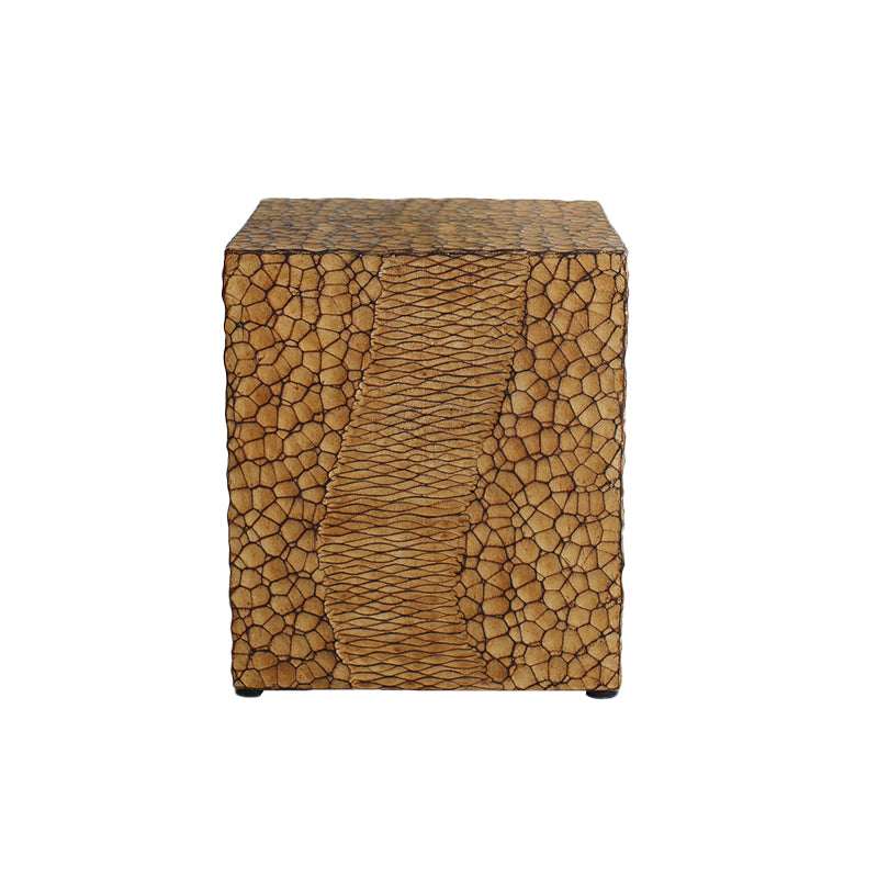 14" Wide Contemporary Corner Table Square Wood Accent Side Table