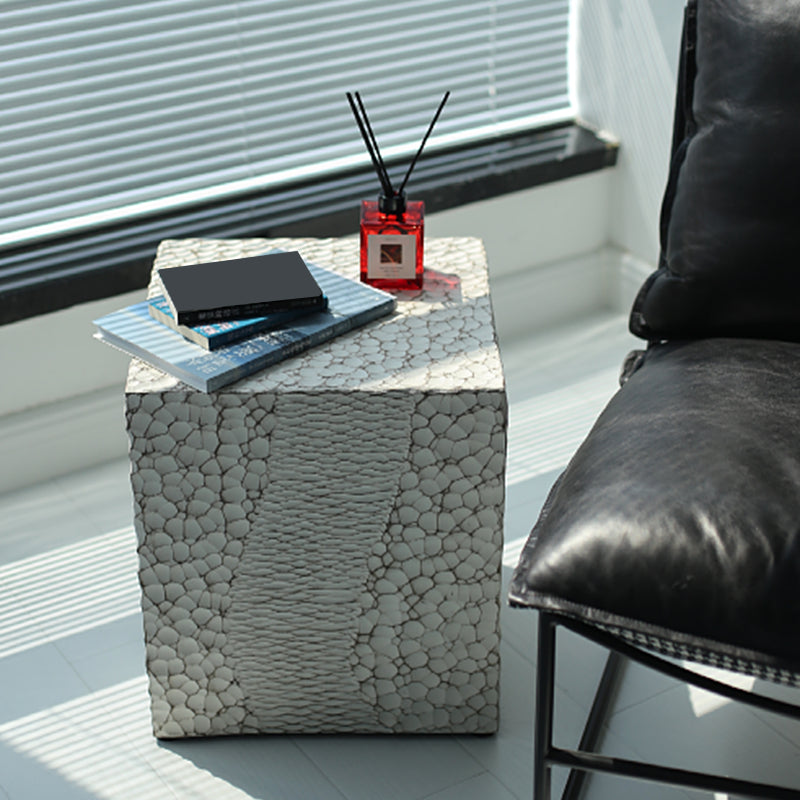 14" Wide Contemporary Corner Table Square Wood Accent Side Table