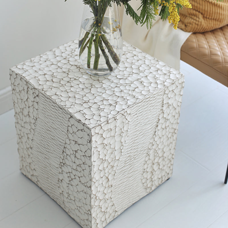 14" Wide Contemporary Corner Table Square Wood Accent Side Table