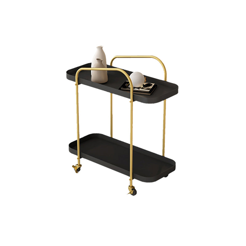11" Wide Glam Corner Table Rectangular Accent Side Table with Storage