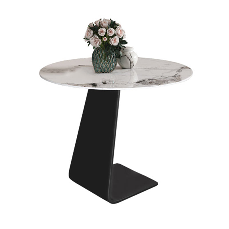 19"H Contemporary Corner Table Round Metal Accent Side Table