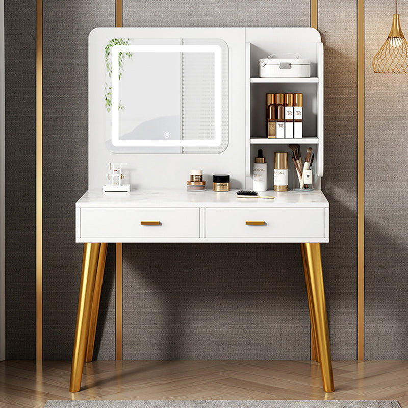 Modern 15.7" Wide Make-up Vanity with Drawer Modern Style Wooden Makeup Table