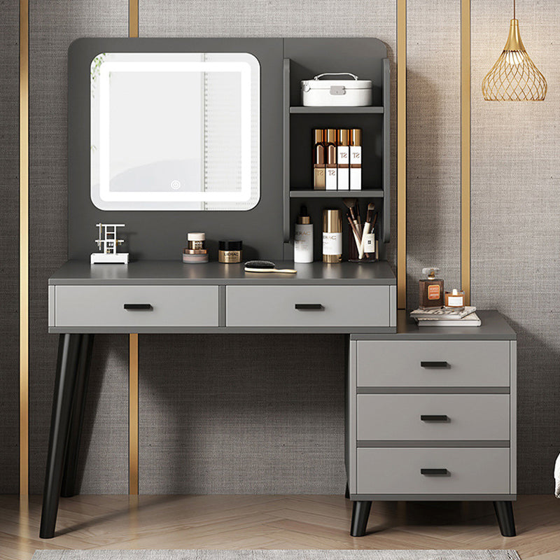 Modern 15.7" Wide Make-up Vanity with Drawer Modern Style Wooden Makeup Table