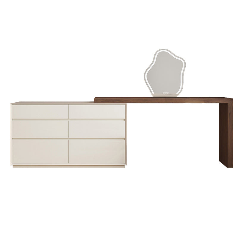 Traditional Makeup Vanity Desk Wooden Bedroom Make-up Vanity with Drawer