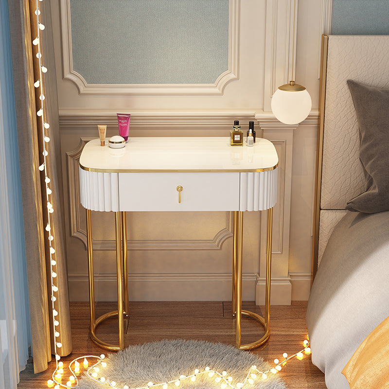Storage Makeup Vanity Desk Bedroom Dressing Table Stool Set with Drawer