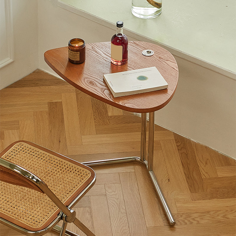 18" Wide Contemporary Corner Table Triangle Accent Side Table