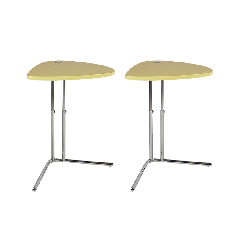 18" Wide Contemporary Corner Table Triangle Accent Side Table