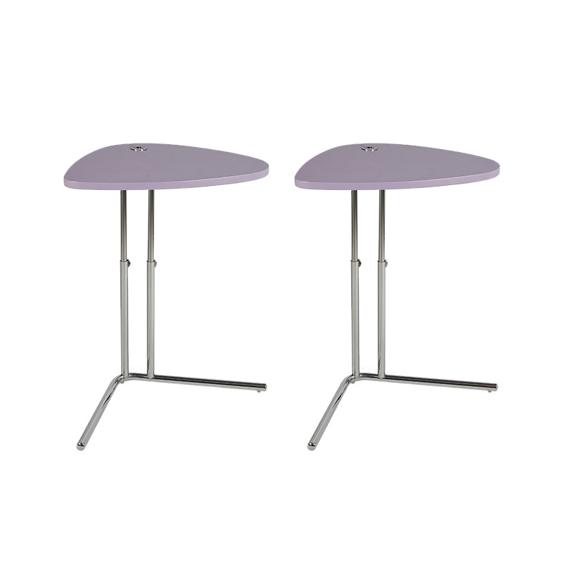 18" Wide Contemporary Corner Table Triangle Accent Side Table