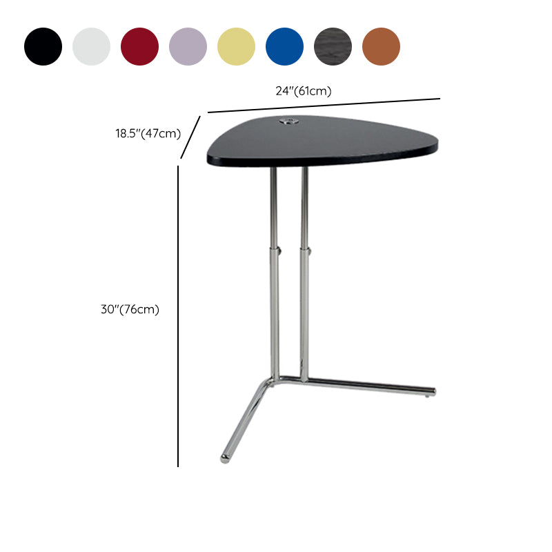 18" Wide Contemporary Corner Table Triangle Accent Side Table