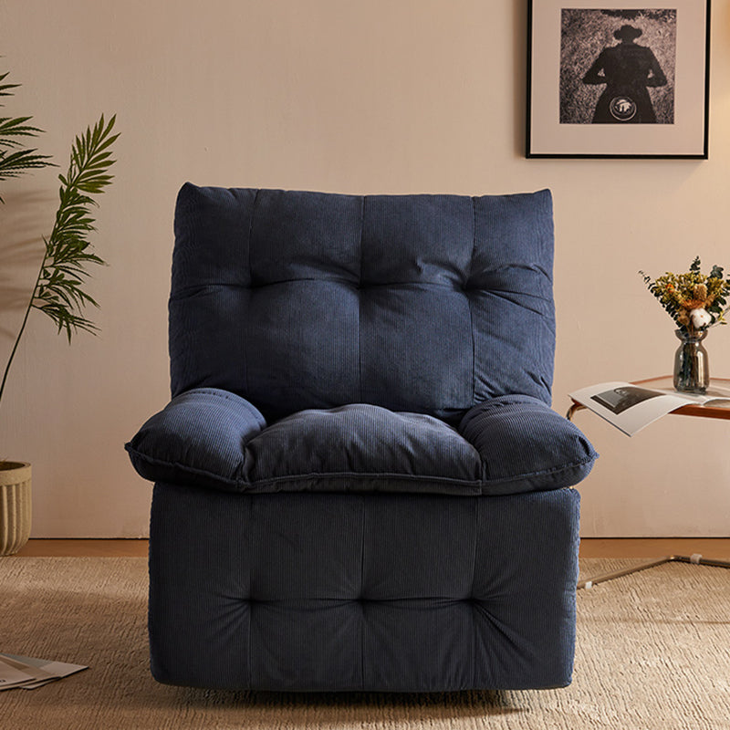 Contemporary Corduroy Recliner Tufted Standard Indoor Recliner